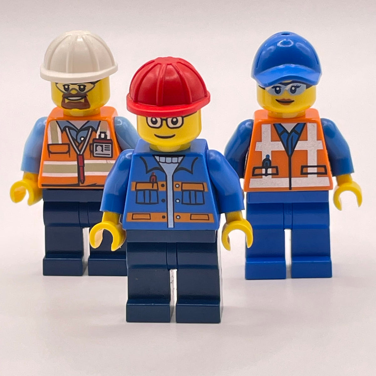 LEGO Construction Workers, City, Minifigures, Set of 3