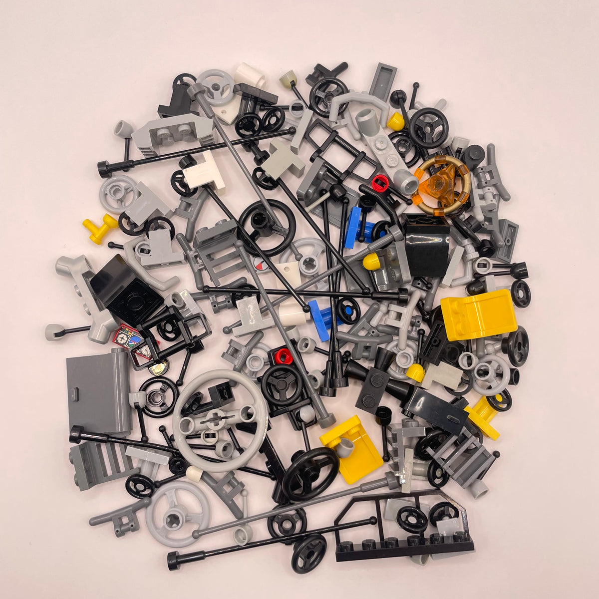 LEGO Small Vehicle Pieces, Mixed Colours, Approx. 70g