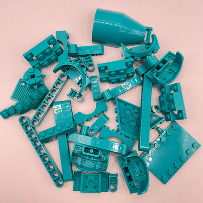 LEGO Dark Turquoise, Technic, Vehicle, Building, Approx. 60g