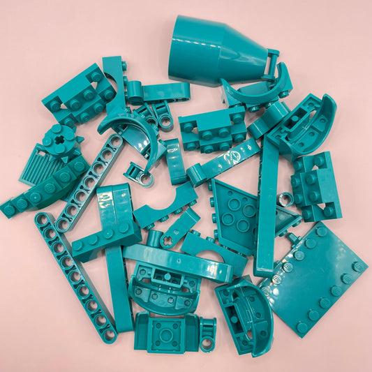 LEGO Dark Turquoise, Technic, Vehicle, Building, Approx. 60g