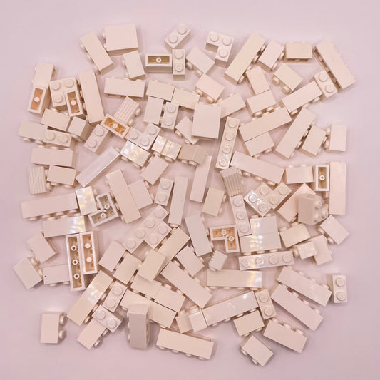 LEGO Bricks 1x Short, White, Approx. 120g