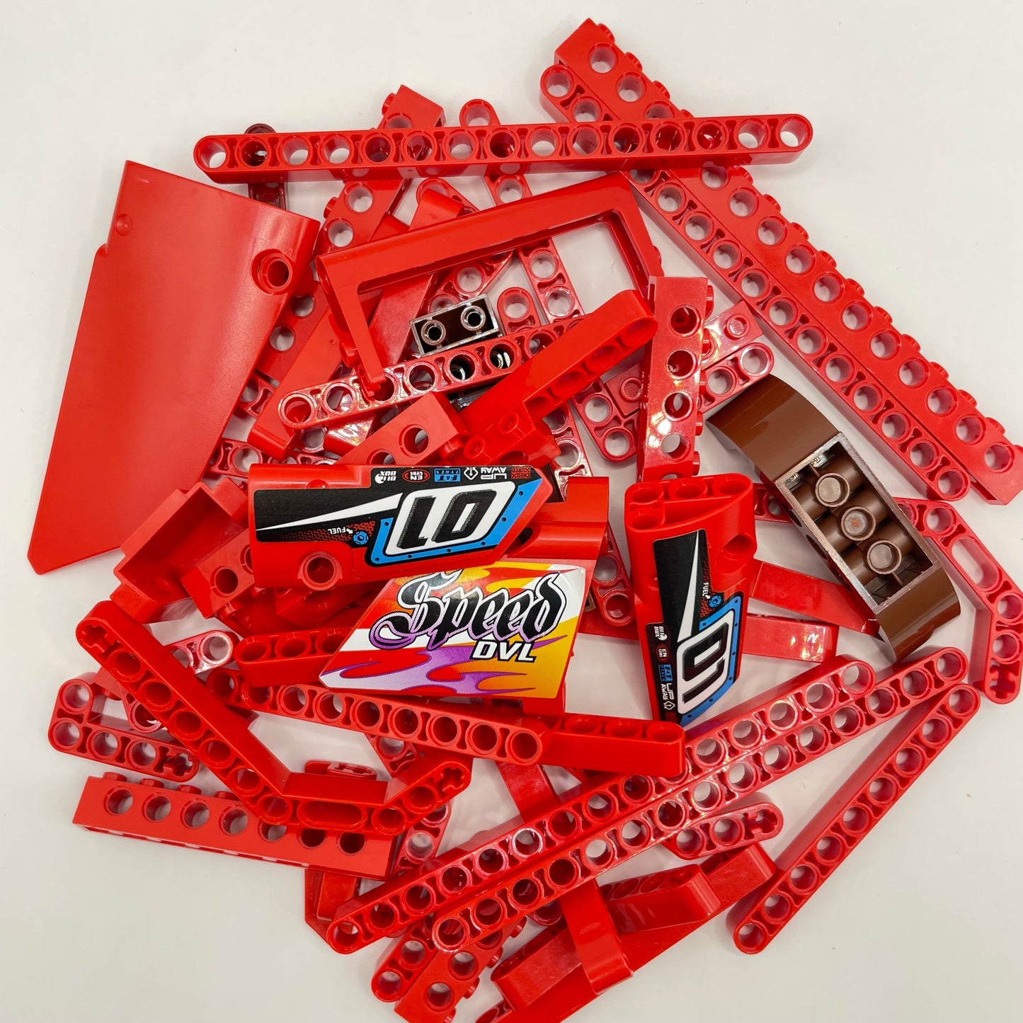 LEGO Large Technic, Red, Approx. 130g