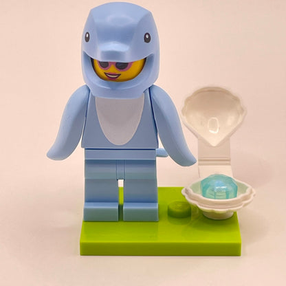 LEGO Dolphin Costume Fan, Collectible Series 28, Minifigure (col469)