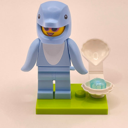 LEGO Dolphin Costume Fan, Collectible Series 28, Minifigure (col469)