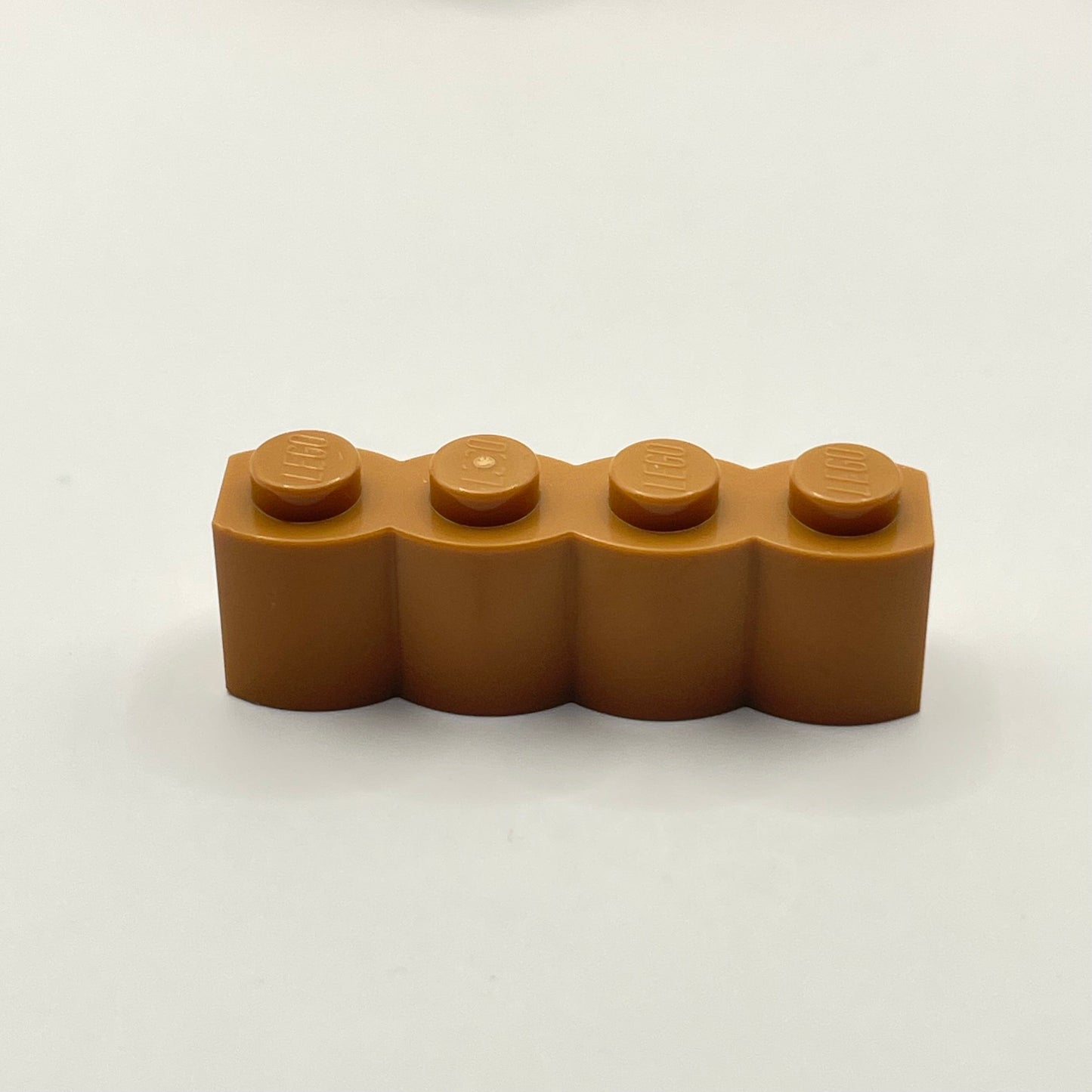 LEGO Medium Nougat 1 x 4 Brick, Log Profile, Building, 24 Pieces (30137)