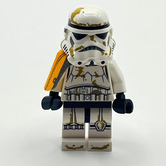 LEGO Sand Trooper, Orange Pauldron, Dirt Stains, Star Wars, Minifigure (sw0364)