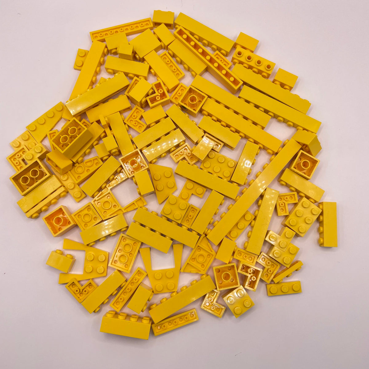 LEGO Bricks and Plates, Yellow, Approx. 130g