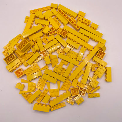 LEGO Bricks and Plates, Yellow, Approx. 130g