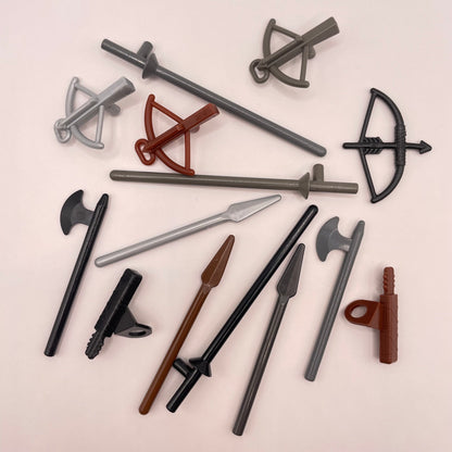 LEGO Medieval Weapons, Castle, Minifigure, 14 Pieces