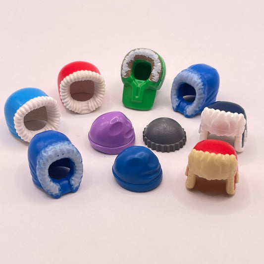 LEGO Beanie/Hood Headgear, City, Minifigure Accessories, 10 Pieces