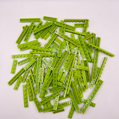 LEGO Lime, Plates, 1x Wide, Approx. 90g