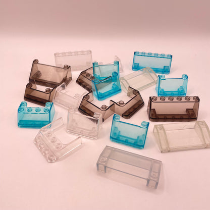 LEGO Mixed Windscreens, Mixed Colours,  Vehicles, 20 Pieces