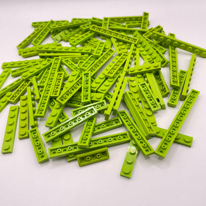 LEGO Lime, Plates, 1x Wide, Approx. 90g
