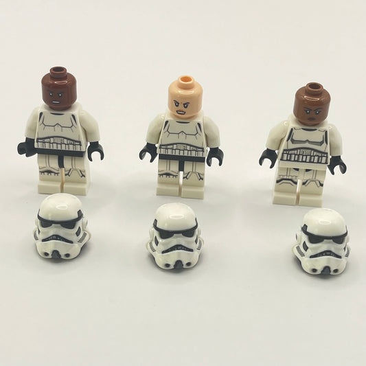 LEGO Imperial Stormtroopers, Mixed Heads, Star Wars, Minifigures (3 Pack)