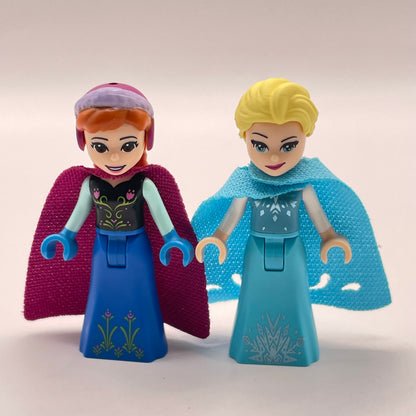 LEGO Anna and Elsa, Disney, Minifigure (Mix and Match)
