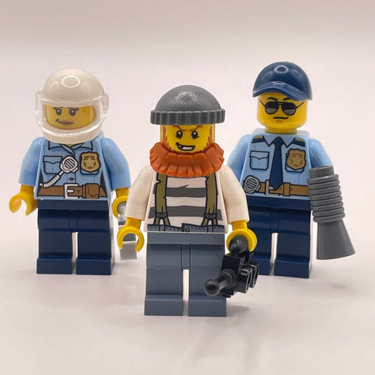 LEGO Police and Robber, City, Minifigures, Set of 3