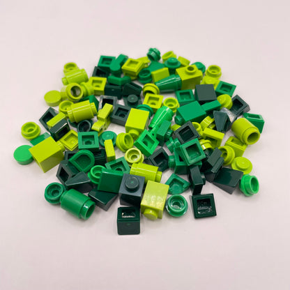 LEGO Mixed Green, Greebling, 100 Pieces