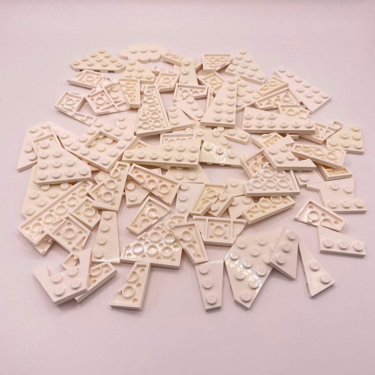 LEGO Wings Plates, Small, White, Approx. 80g