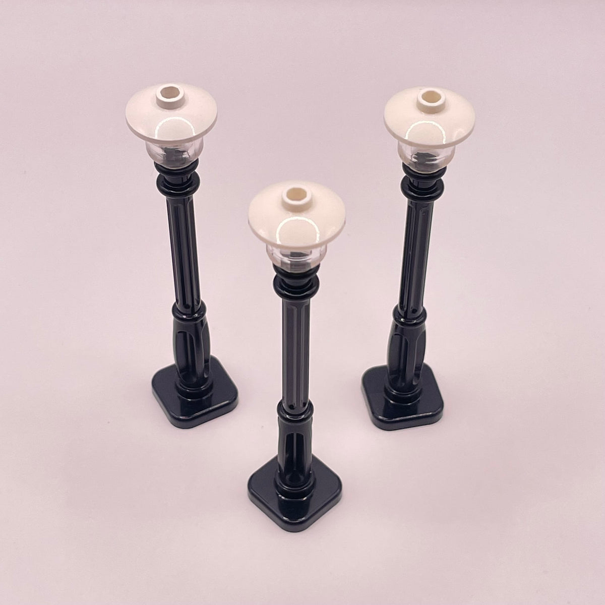 LEGO Lamp Posts, Winter Village, Building Pieces, Black and White, 3 Pieces