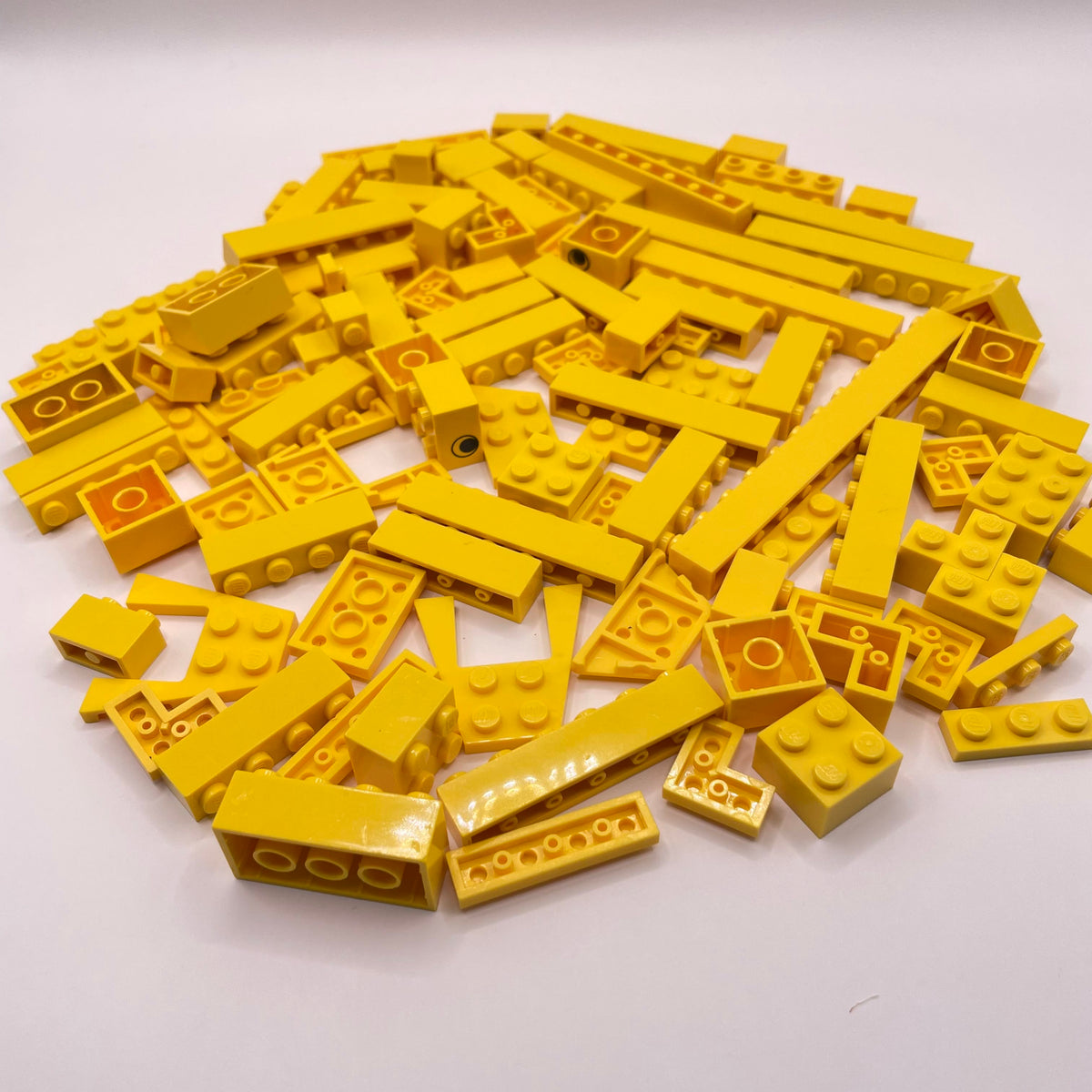 LEGO Bricks and Plates, Yellow, Approx. 130g
