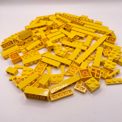 LEGO Bricks and Plates, Yellow, Approx. 130g