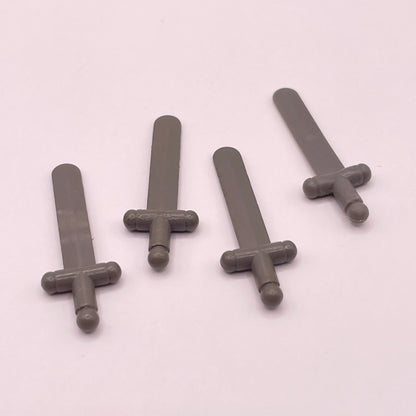 LEGO Sword, Castle, Minifigure, 4 Pieces, marked