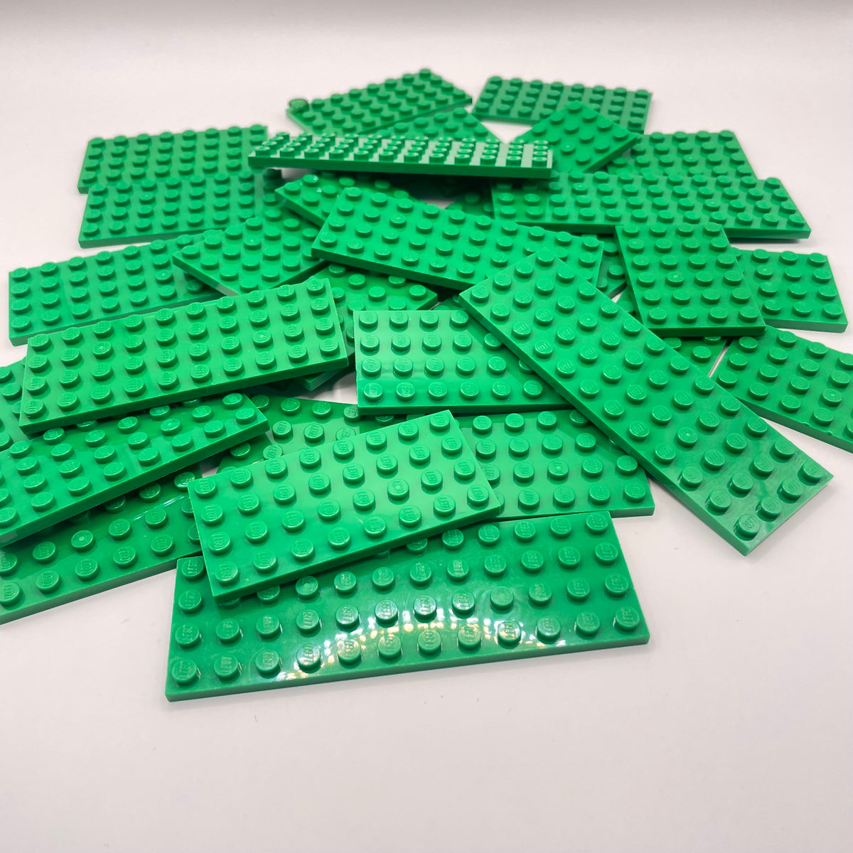 LEGO Plates, 4x Wide, Green, Approx. 130g