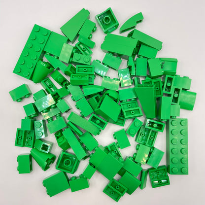 LEGO Bright Green, Slopes and Bricks, Approx. 80g