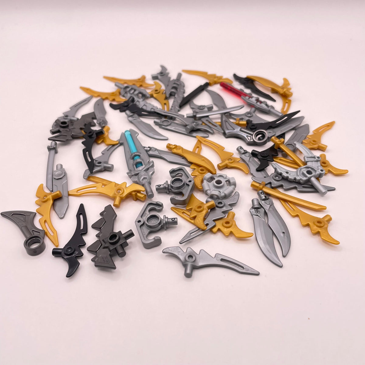 LEGO Mixed, Blades, Tools and Weapons, Minifigure, 60 Pieces