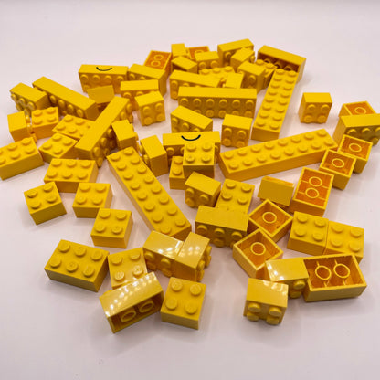 LEGO Bricks, 2x, Yellow, Approx. 110g