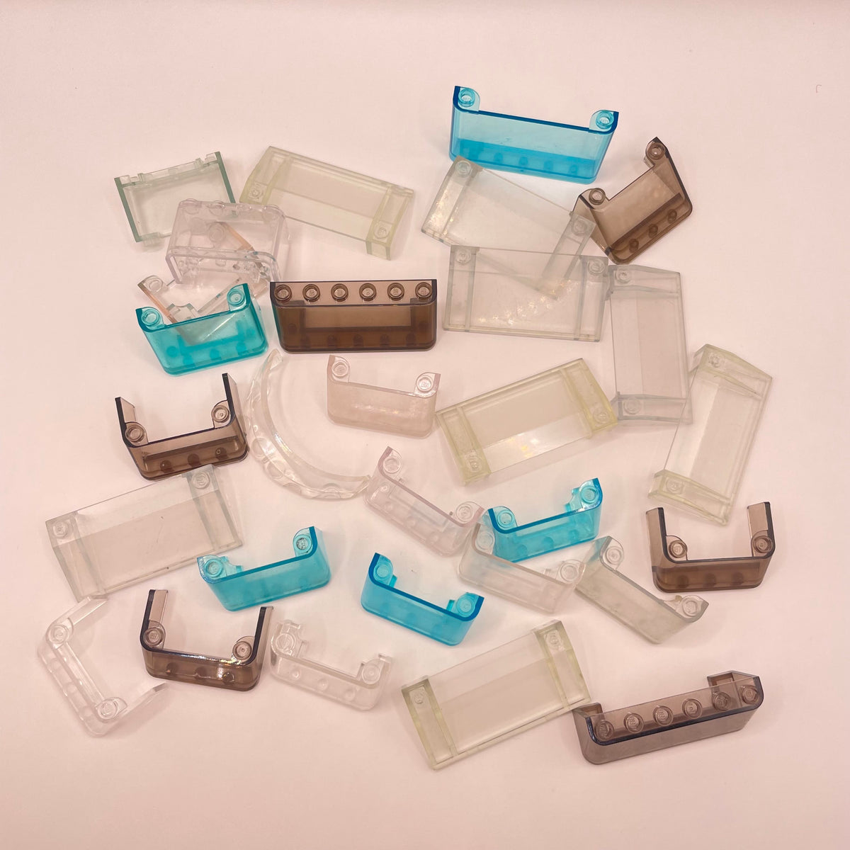 LEGO Mixed Windscreens, Mixed Colours,  Vehicles, 29 Pieces