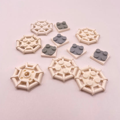 LEGO White, Round and Turntable, 10 Pieces