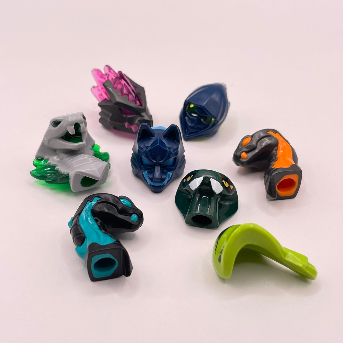 LEGO Headgear, Ninjago, Minifigure Accessories, 8 Pieces
