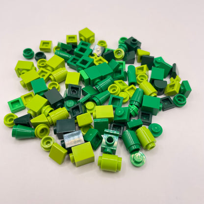 LEGO Mixed Green, Greebling, 100 Pieces