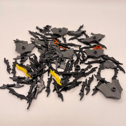 LEGO Bat Emblems, Super Heroes, Minifigure Accessories, Approx. 20g