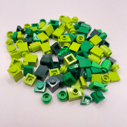LEGO Mixed Green, Greebling, 100 Pieces