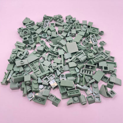 LEGO Sand Green, Greebling, Approx. 65g