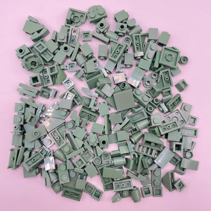 LEGO Sand Green, Greebling, Approx. 65g