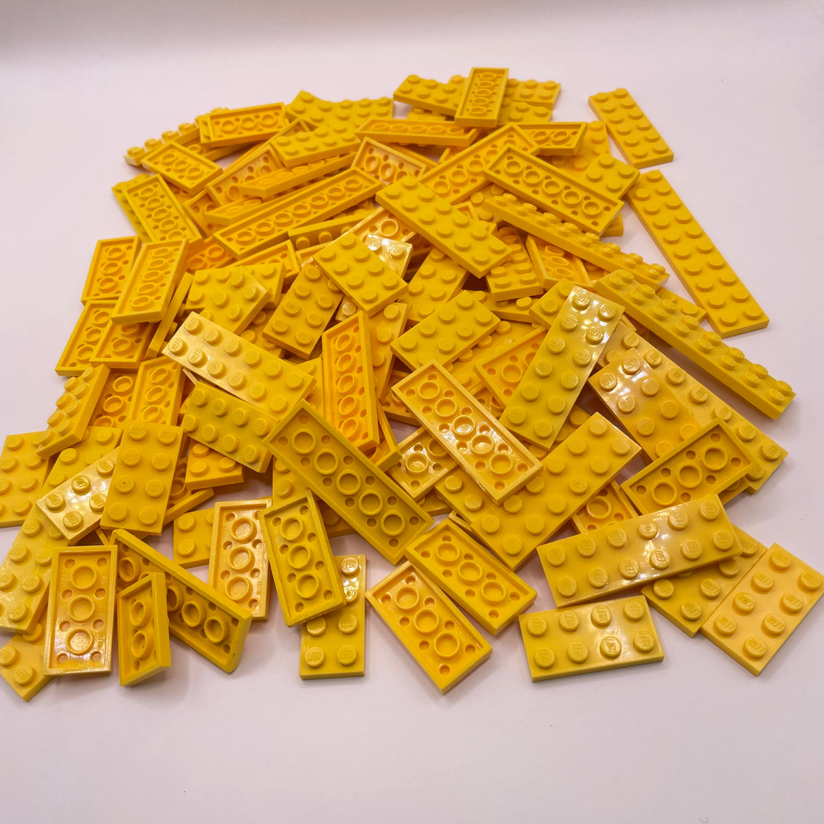 LEGO Yellow, Plates, 2x, Approx. 180g