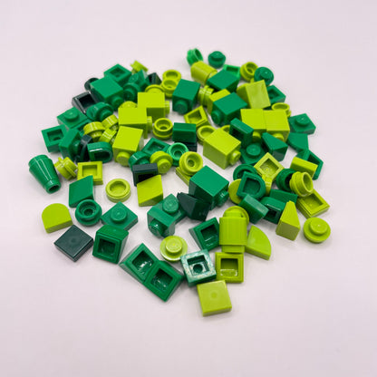 LEGO Mixed Green, Greebling, 100 Pieces