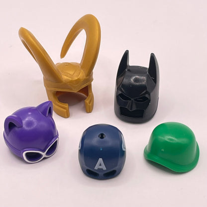 LEGO Super Heroes Headgear, Minifigure Accessories, 5 Pieces