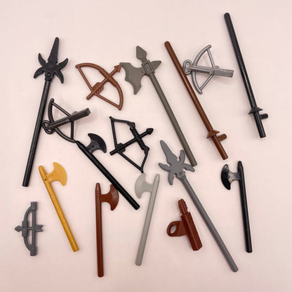 LEGO Medieval Weapons, Castle, Minifigure, 15 Pieces
