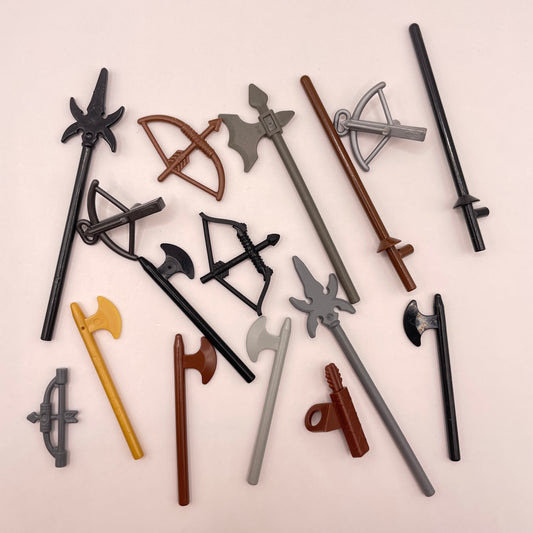 LEGO Medieval Weapons, Castle, Minifigure, 15 Pieces