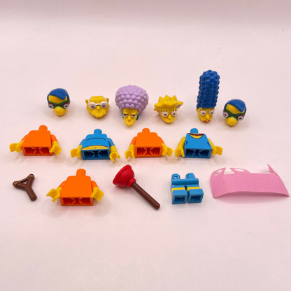 LEGO Mixed Pieces Simpson Bundle, Mix and Match, Minifigure (15 Pieces)