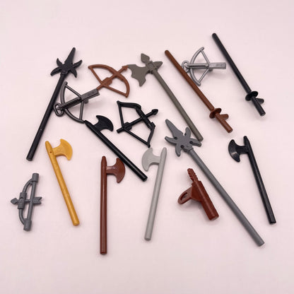 LEGO Medieval Weapons, Castle, Minifigure, 15 Pieces