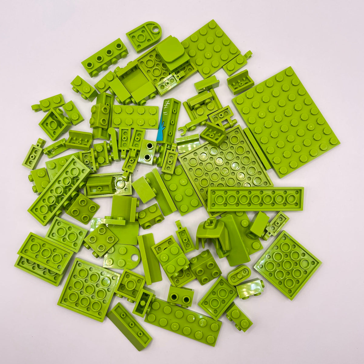 LEGO Lime, SNOT, Plates, Approx. 80g
