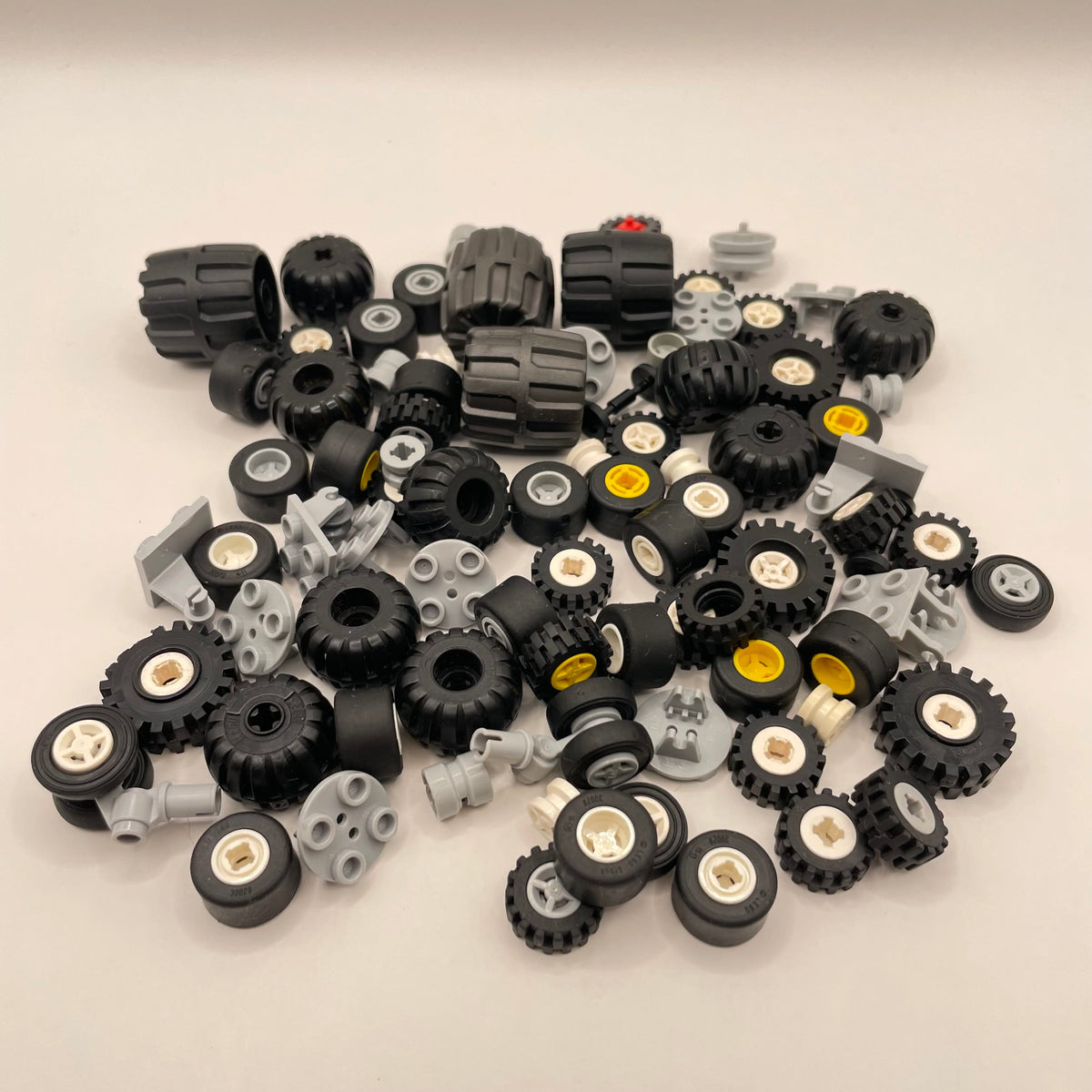 LEGO Small Mixed Wheels, Mixed Colours, Vehicle, Approx. 110g