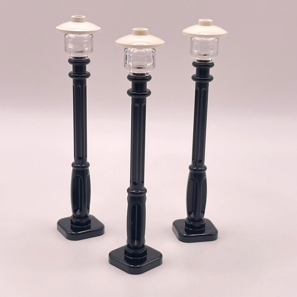 LEGO Lamp Posts, Winter Village, Building Pieces, Black and White, 3 Pieces