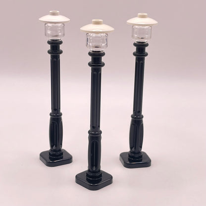 LEGO Lamp Posts, Winter Village, Building Pieces, Black and White, 3 Pieces