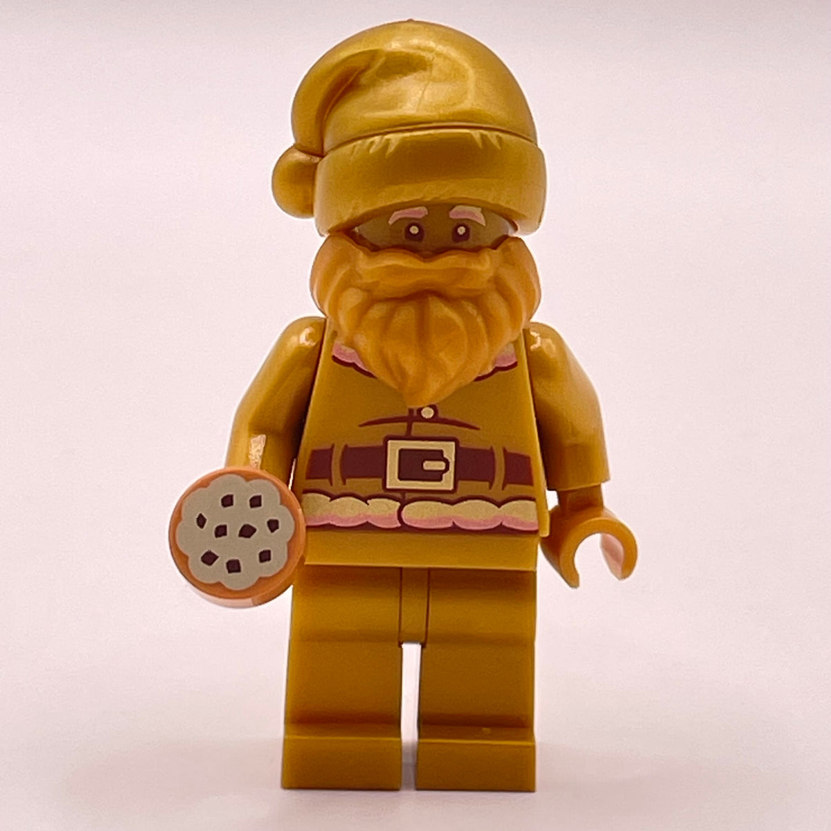 LEGO Gold Santa with Cookie, Holidays, Christmas, Minifigure (hol400)